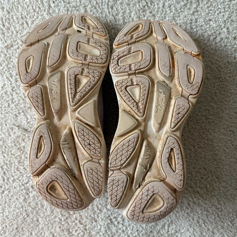 Hoka Women's Blush and Beige Athletic Shoes - Picture 3 of 7